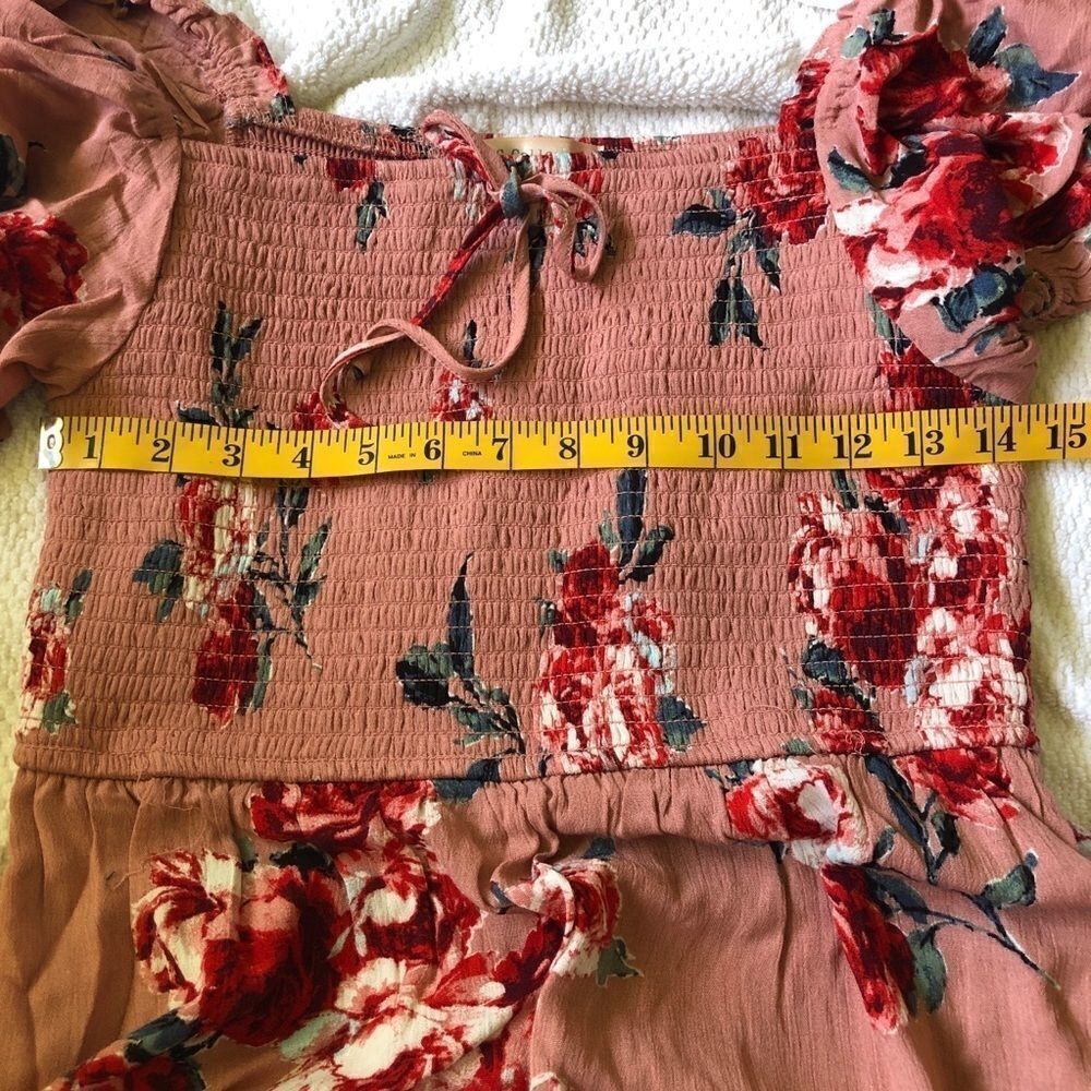 BAND OF GYPSIES Floral Boho Mini Dress.Size M - Picture 10 of 16